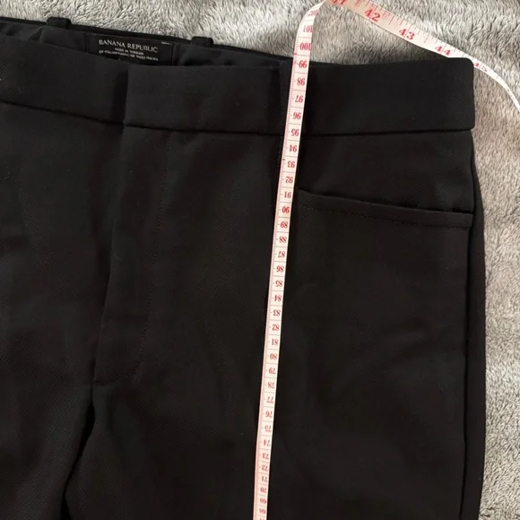 Banana Republic 100% Italian Wool Classic Black Straight Leg Dress Pants-Size 12 - Picture 14 of 14